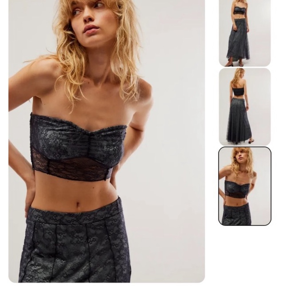 FREE PEOPLE SHAPE OF YOU SET NAVY BLUE